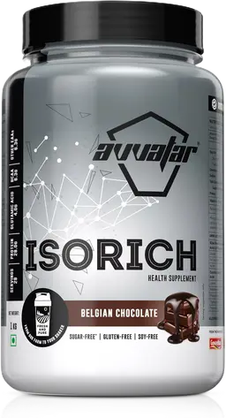 Avvatar Isorich Isolate Whey Protein 1kg Belgian Chocolate