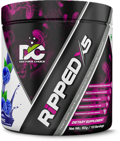 Doctors Choice Ripped X5 Pre-Workout Bluerazz 10 servings