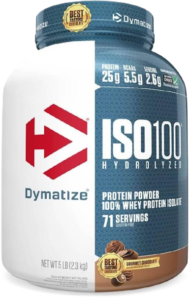 Dymatize Iso 100 Whey Protein Isolate 5lb Gourmet Chocolate