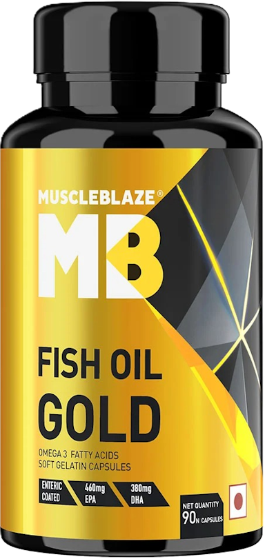 MuscleBlaze Fish Oil Gold 90 Capsules