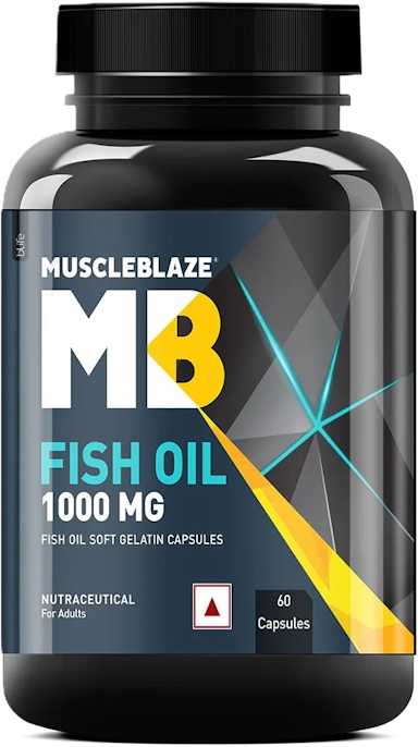 MuscleBlaze Fish Oil 1000 mg 60 Softgel