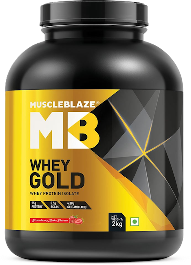 MuscleBlaze-Whey-Gold-100-Whey-Protein-Isolate-4.4-lb-Strawberry-Shake