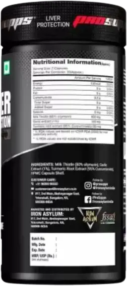 ProSupps Liver Protection Nutritional Facts